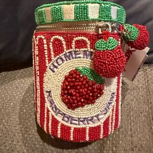 Unique Beaded Homemade Raspberry Jam Bag:  Viral 2026 Trending New With Tag
